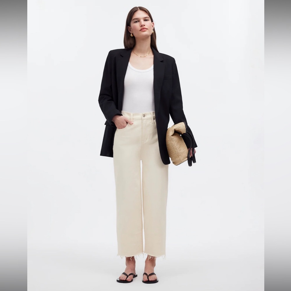 Madewell The Perfect Vintage Wide-Leg Crop Jean 25